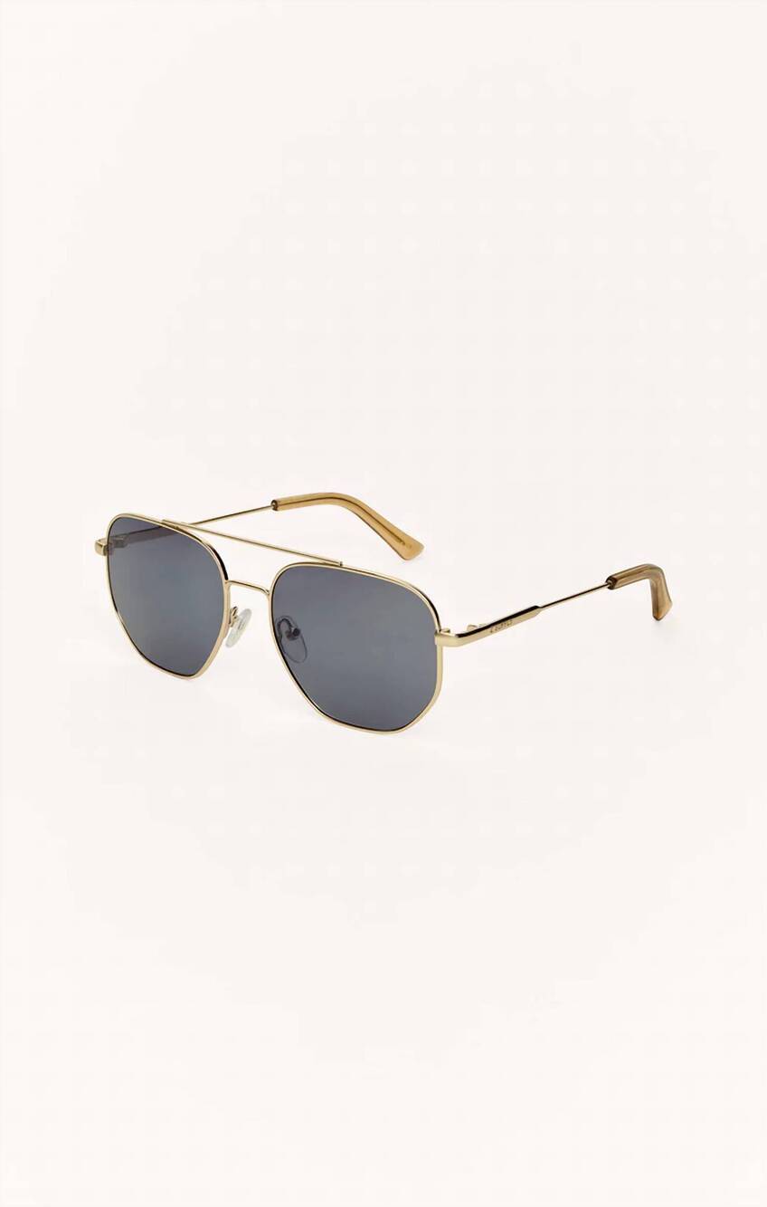 NEW Z SUPPLY highway sunglasses in gold grey